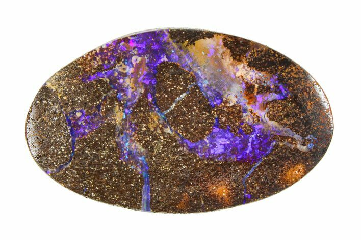 Galactic Boulder Opal Specimen - Queensland, Australia #381801